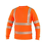 Tričko CXS OLDHAM, dlouhý rukáv, výstražné, pánské, oranžové, vel. 3XL