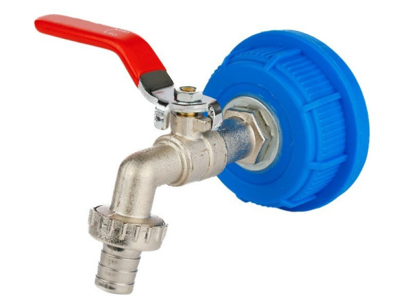 Kohoutek kovový červený 1/2", 61mm