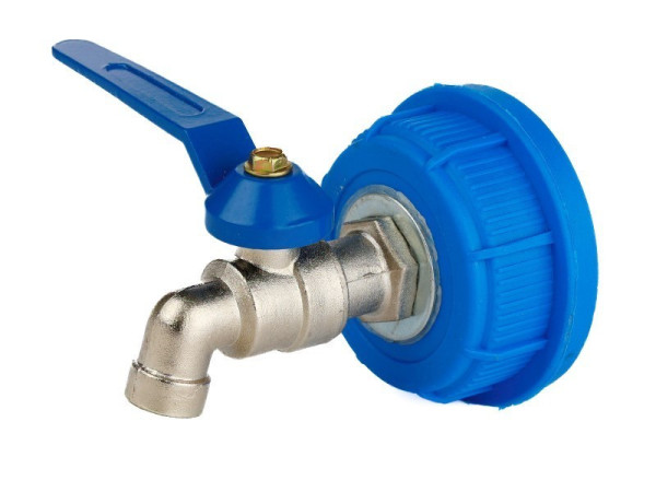 Kohoutek kovový modrý 1/2", 61mm