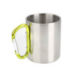 Hrnek nerez - s karabinou - 300ml