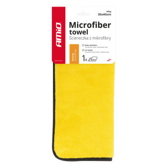 Utěrka leštící MICROFIBER žlutá, 30x40cm