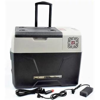 Box chladící - kompresorová chladnička 40l, 45W, 12/24V, 100-240V, do -20°C, 586*378*475mm na kolečkách