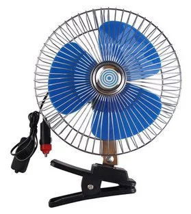Ventilátor 12V kovový 8" s klipsem