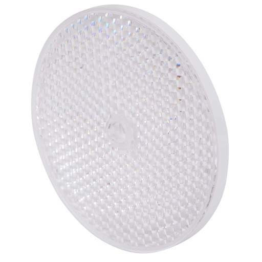 Odrazka kulatá bíla bez díry, pr. 60mm