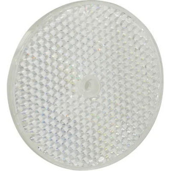 Odrazka kulatá bíla bez díry, pr. 75mm