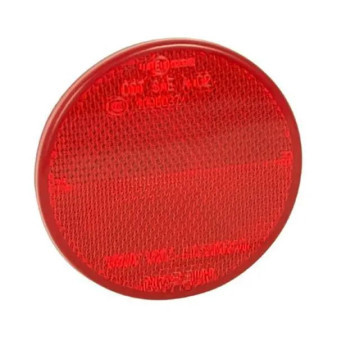 Odrazka kulatá červená bez díry, pr. 75mm