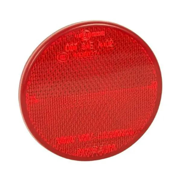 Odrazka kulatá červená bez díry, pr. 75mm