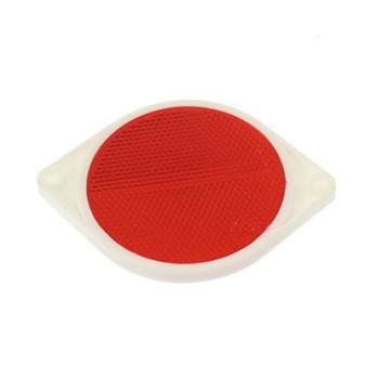 Odrazka kulatá červená s ušima, pr. 81mm, délka 100mm