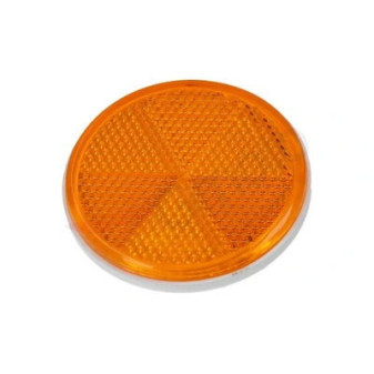 Odrazka kulatá oranžová bez díry, pr. 75mm