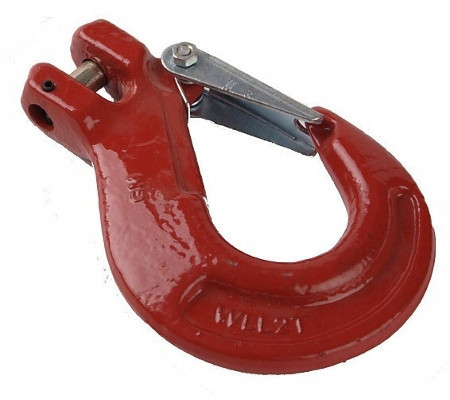 Hák řetězový 10,6t, oko s pojistkou, 13mm