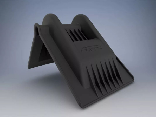 Roh ochranný plastový černý 175x135mm, na jakou šířku pásů