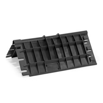 Roh ochranný plastový černý dlouhý, 180x400mm