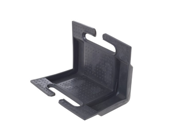 Roh ochranný plastový černý XYZ,