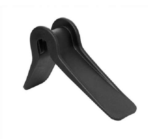 Roh ochranný plastový černý, 55x95mm, max. 25mm pás