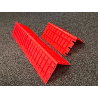 Roh ochranný plastový oranžový dlouhý 400x180mm