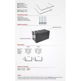 Držák skříně nářadí