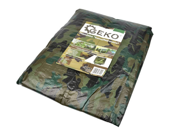 Plachta Tarpaulin khaki maskáčová 100g/m2, 5,49x8m
