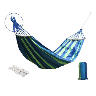Síť houpací TEXTIL pro dvě osoby, 190x150cm modro-bílá, 200Kg