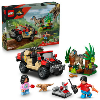 Lego stavebnice Únik před raptorem v terénním autě