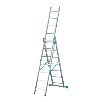 Žebřík teleskopický trojdílný, 3x7, max 3430mm