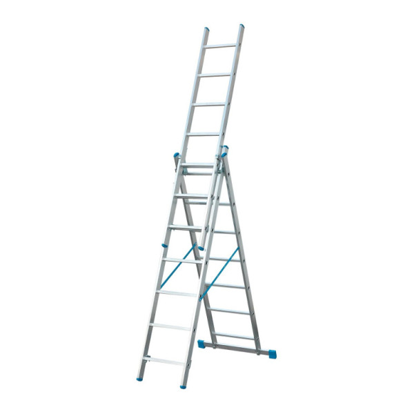 Žebřík teleskopický trojdílný, 3x7, max 3430mm