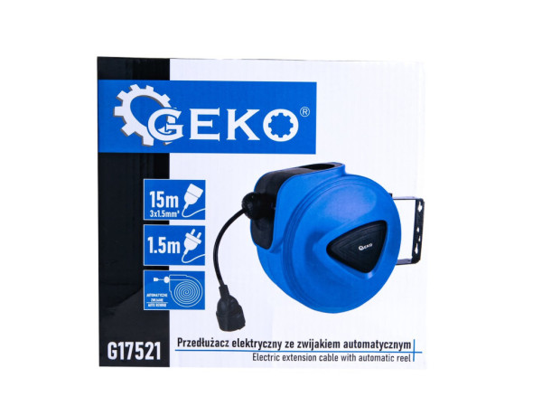 Kabel prodlužovací s automatickým navíjením 15m 1,5m