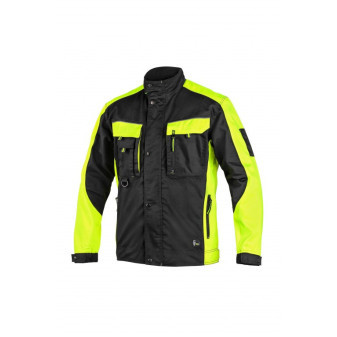 Blůza pánská montérková CXS-SIRIUS BRIGHTON, černo-žlutá, vel. 60, CANIS