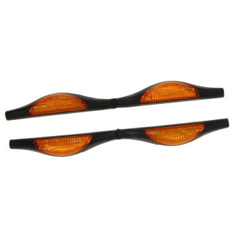 Chránič dveří plastový oranžový, sada 2ks