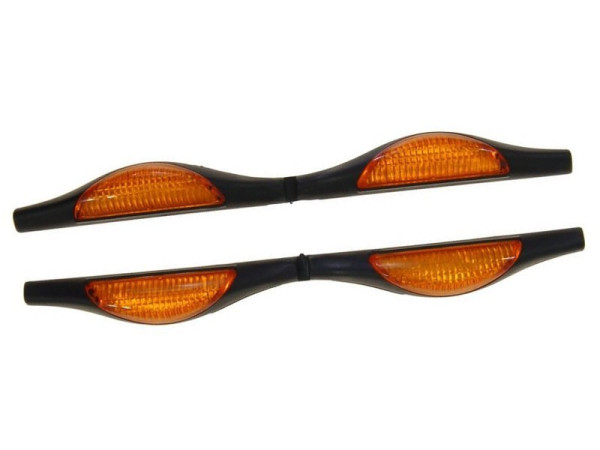 Chránič dveří plastový oranžový, sada 2ks