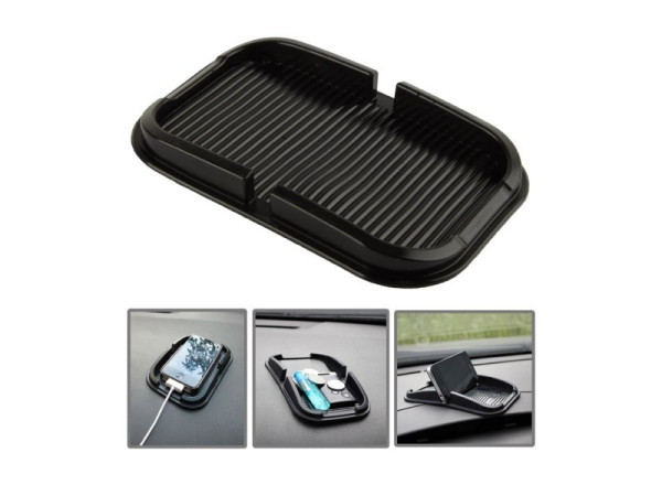 Podložka do auta protiskluzová s okraji, černá