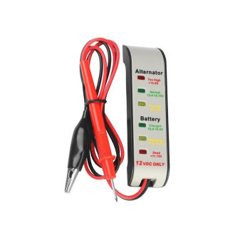 Tester autobaterie a alternátoru 12V