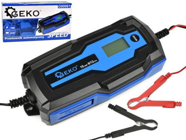 Autonabíječka automatická 6/12V 10A 4Ah-200Ah GEKO