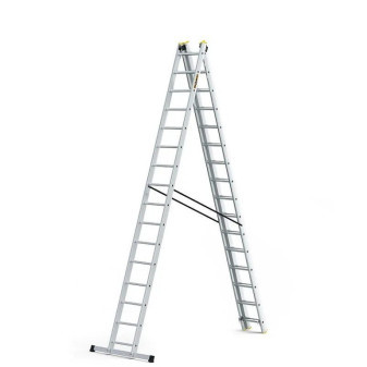 Žebřík hliníkový, 3 stupně výška až 808 cm (centimetry), šířka 48 cm (centimetry)