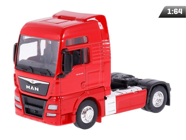 Hračka model 1:64 Man TGX XXL, tahač, červený