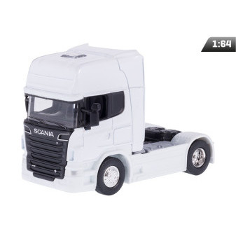 Hračka model 1:64 Scania V8 R730, tahač, bílý