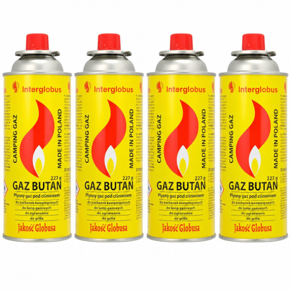 Kartuš plynová pro vařič 400ml/225g, sada 4ks