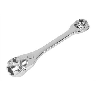 Klíč multifunkční 8v1, CR-V, otočné hlavy s magnetickými objímkami 8, 10, 12, 13 a 14, 17, 19, 21 mm