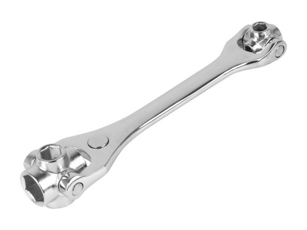 Klíč multifunkční 8v1, CR-V, otočné hlavy s magnetickými objímkami 8, 10, 12, 13 a 14, 17, 19, 21 mm
