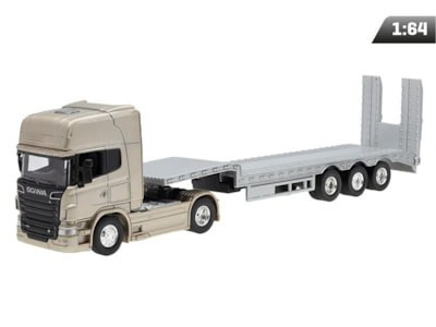 Hračka model 1:64, Scania V8 R730, zlatý tahač, odtahovka
