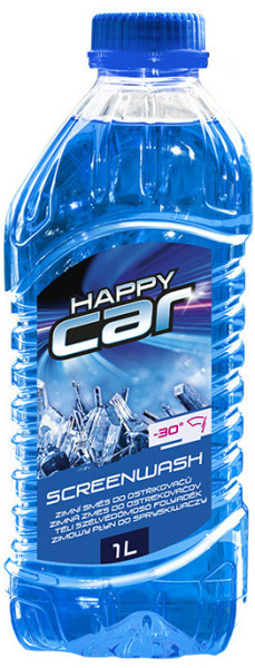 Kapalina do ostřikovače zimní -40°C 1LPET Happy Car