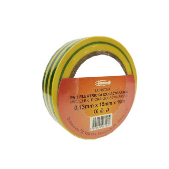 Páska izolační žlutozelená 15mm/10m