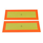 Tabule reflexní pro přívěs (565x195x1 mm), hliník, sada 2 ks