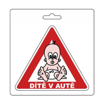 Samolepka "dítě v autě", 105x120mm