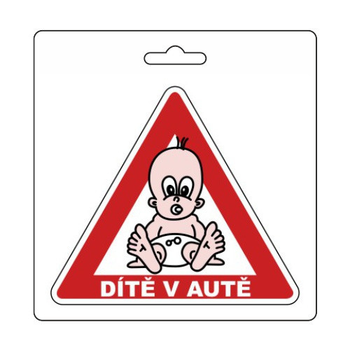 Samolepka "dítě v autě", 105x120mm