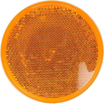 Odrazka kulatá oranžová lepící, pr.60mm, Tatra