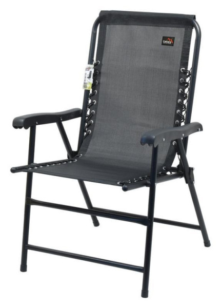 Židle zahradní skládací 59 × 95 × 67 cm – nosnost 110 kg, síťovaný potah, opěrky