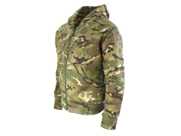 Mikina dětská fleece s kapucí DPM Woodland VB Kombat