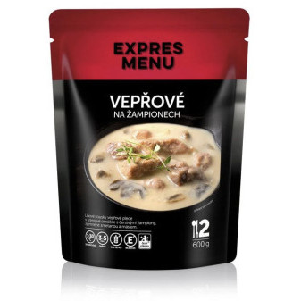Expres Menu Vepřové na žampionech - 2 porce - 600g