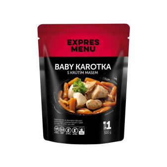 Expres Menu Baby karotka s krůtím masem - 1 porce - 300g