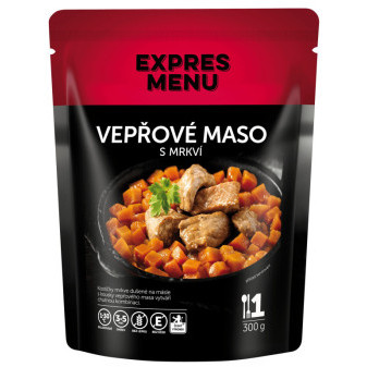 Expres Menu Vepřové maso s mrkví - 1 porce - 300g